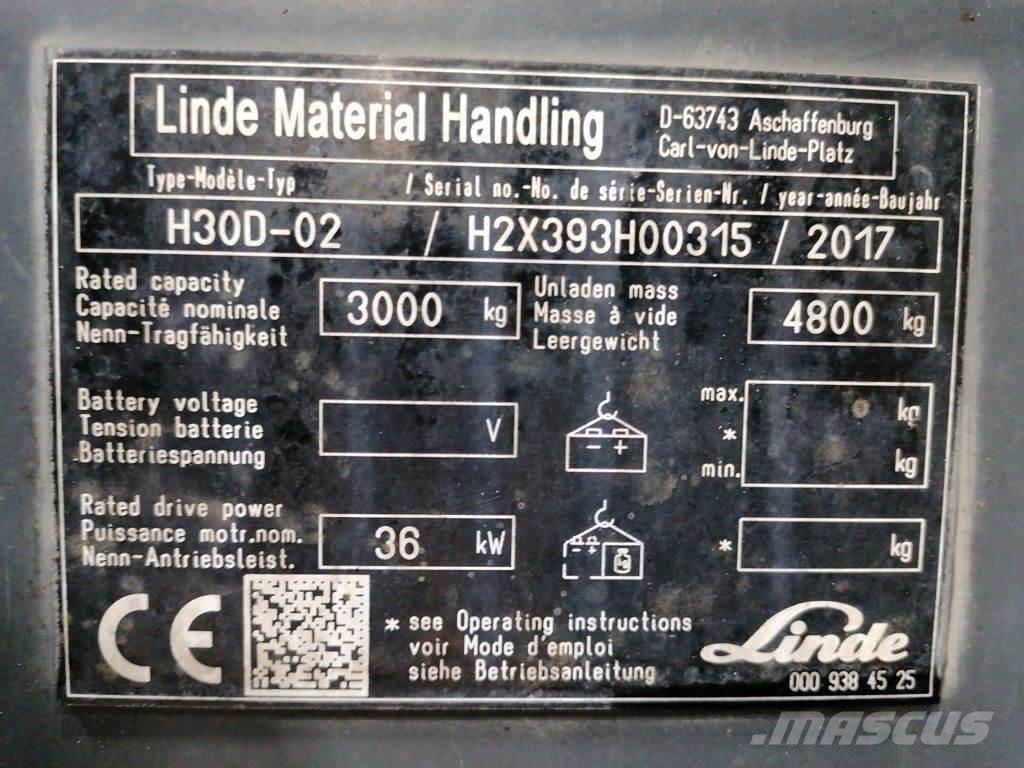 Linde H30D-02 ディーゼル・軽油