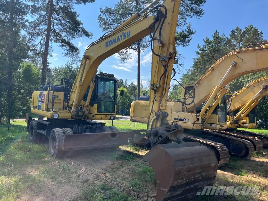 Komatsu PW 160-7 ホイール式油圧ショベル（パワーショベル・ユンボ・バックホー）