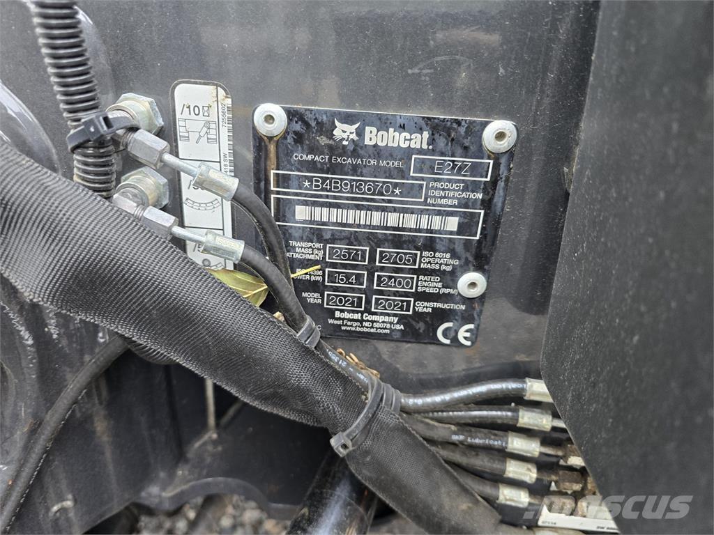 Bobcat E27z ミニ油圧ショベル 7t以下（ミニユンボ・ミニディガー）