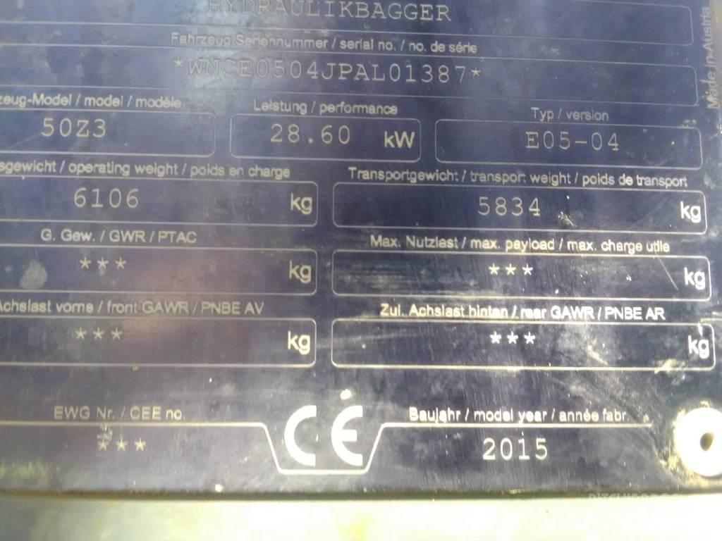 Wacker Neuson 50 Z3 ミニ油圧ショベル 7t以下（ミニユンボ・ミニディガー）
