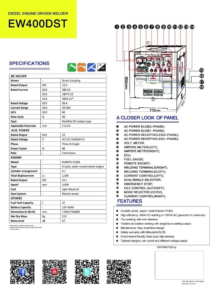 Denyo DLW 400 ESW 溶接機