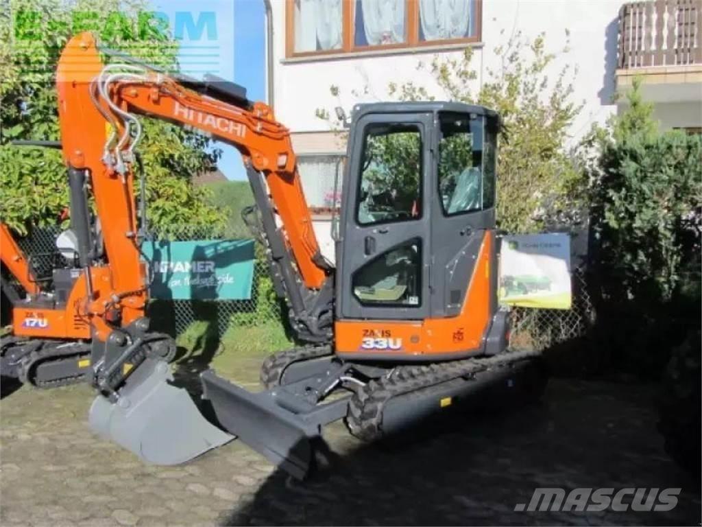 Hitachi zx 33 u-6 ホイール式油圧ショベル（パワーショベル・ユンボ・バックホー）