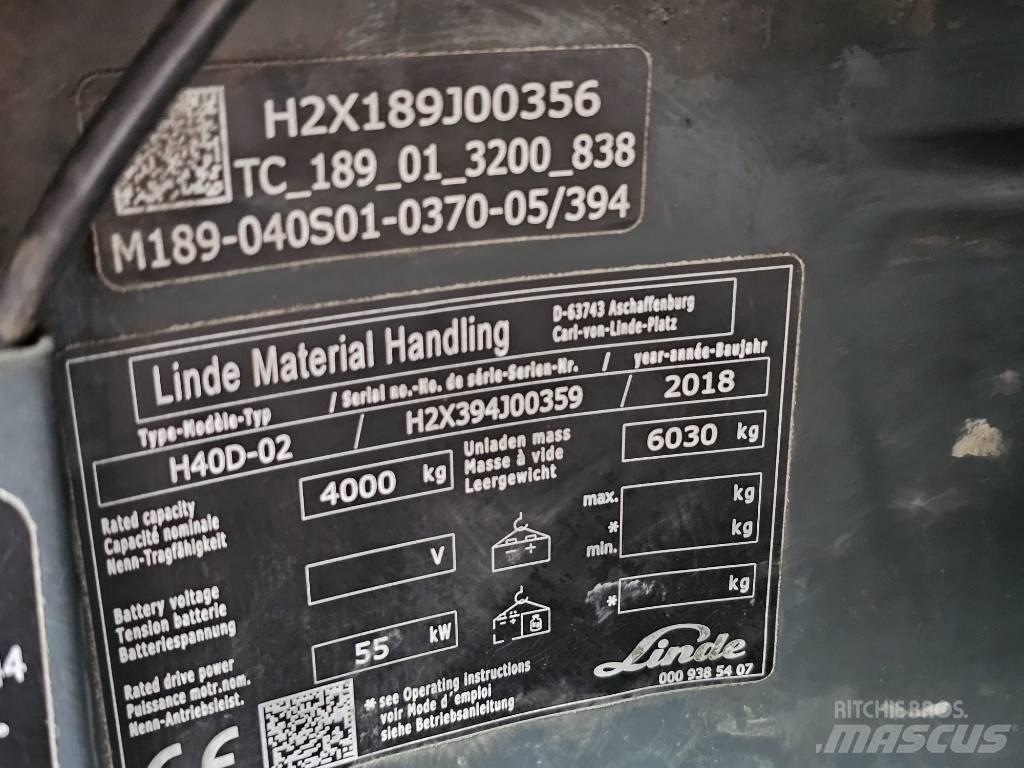 Linde H40D-02 ディーゼル・軽油