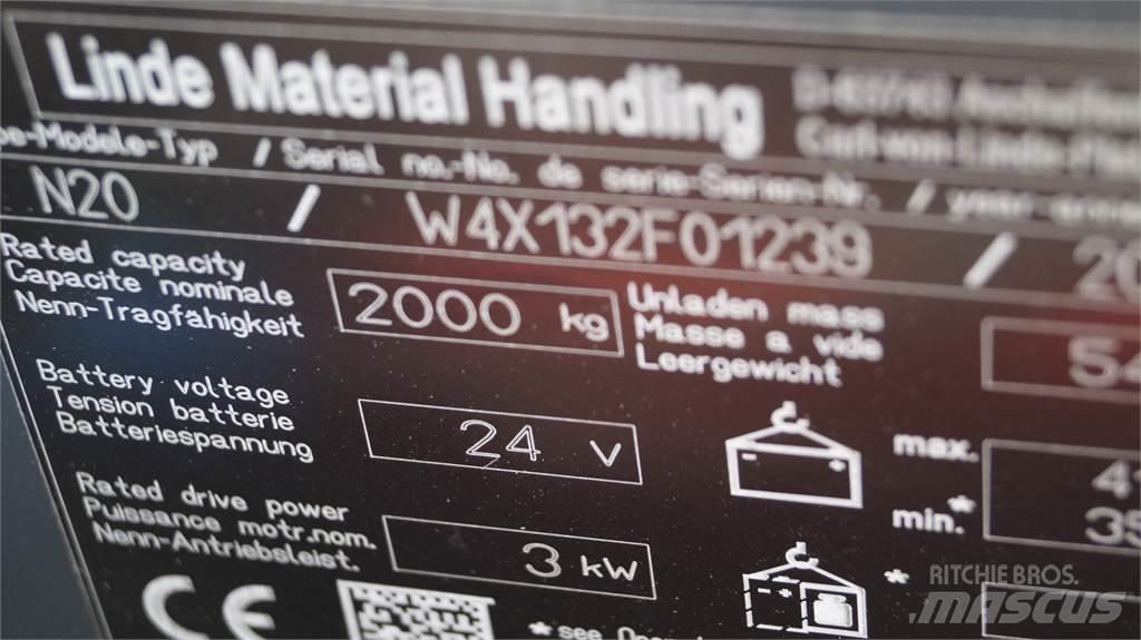 Linde N20 kurz 低型オーダーピッカー