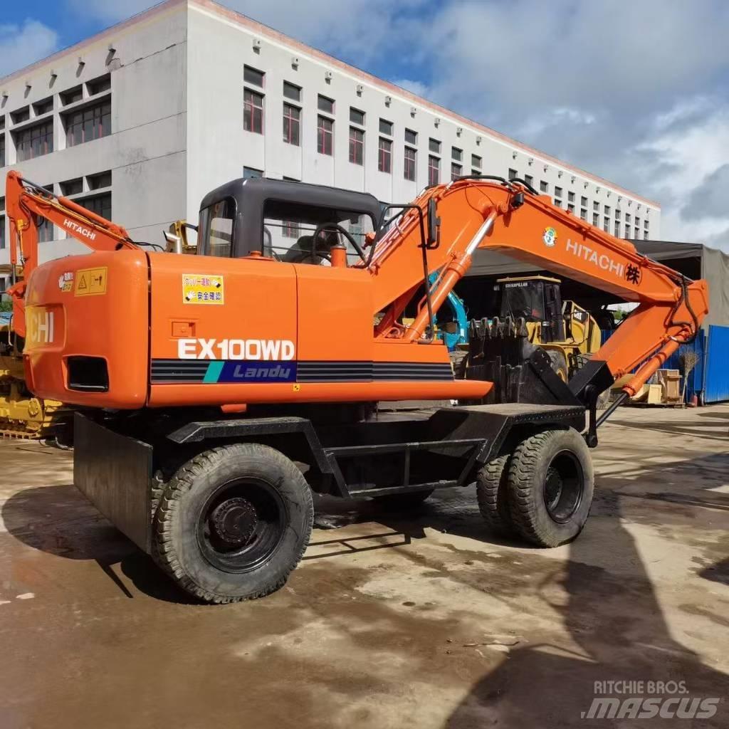 Hitachi EX 100 W D ホイール式油圧ショベル（パワーショベル・ユンボ・バックホー）