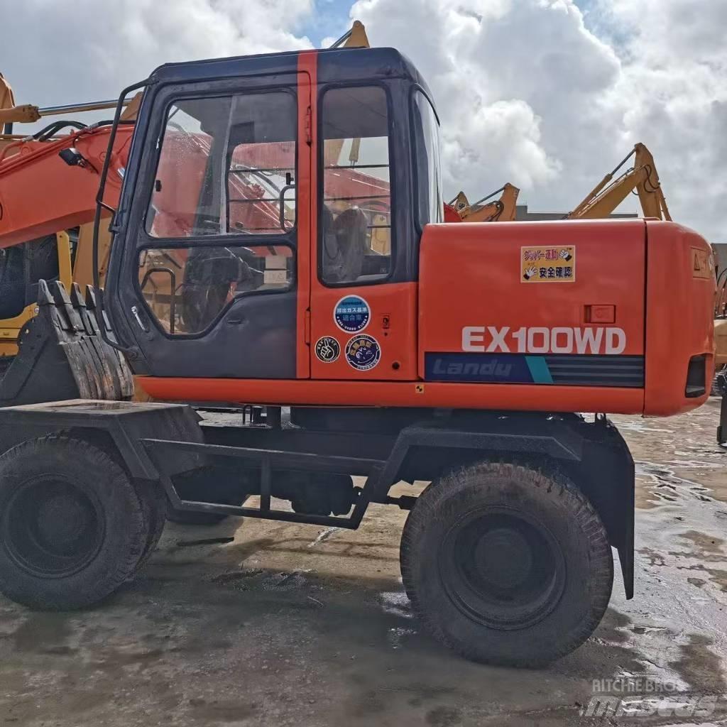 Hitachi EX 100 W D ホイール式油圧ショベル（パワーショベル・ユンボ・バックホー）
