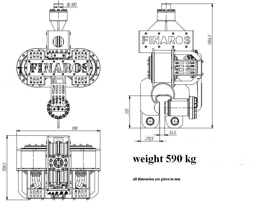 Finaros 200 振動式パイルドライバー