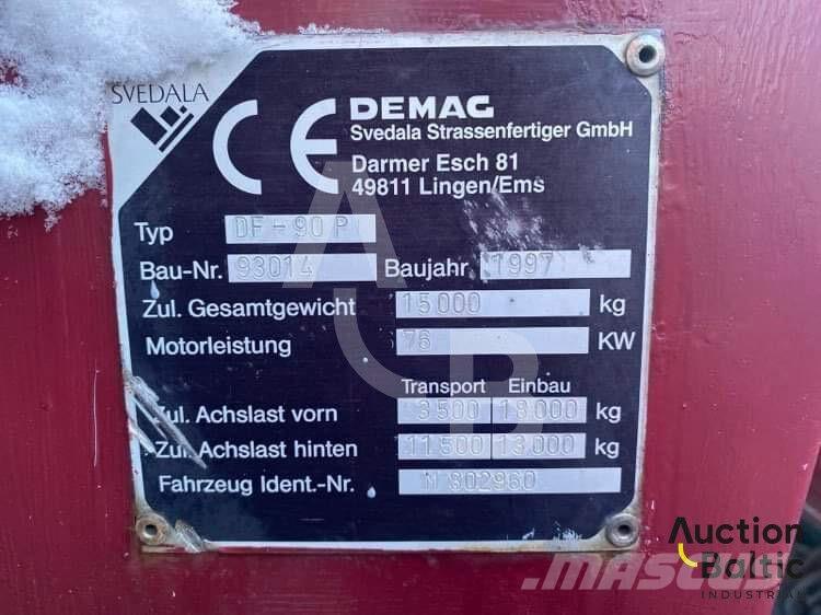 Demag DF 90 P アスファルトフィニッシャ