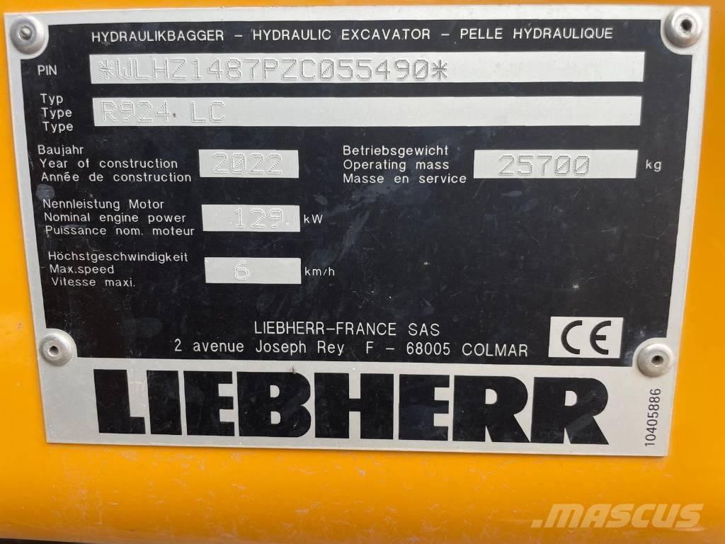 Liebherr R924 G8 大型油圧ショベル12t以上（パワーショベル・ユンボ）
