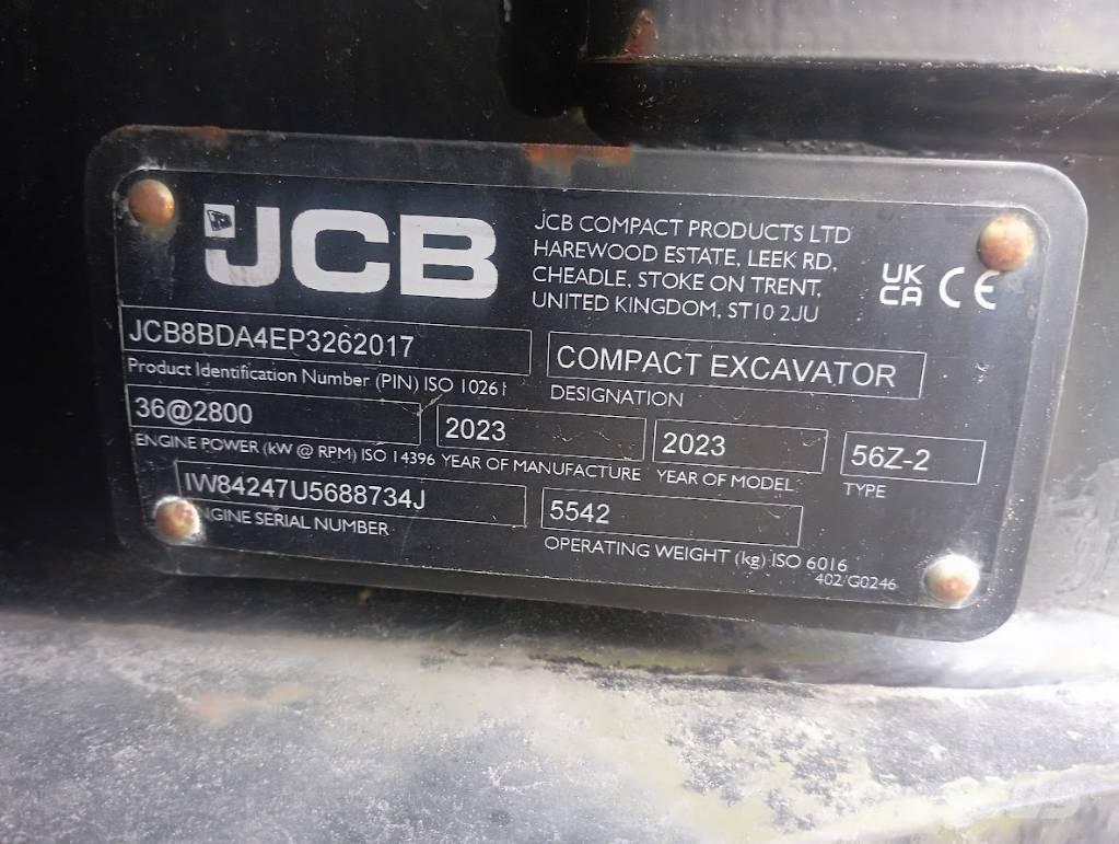 JCB JCB 56Z-2 ミニ油圧ショベル 7t以下（ミニユンボ・ミニディガー）