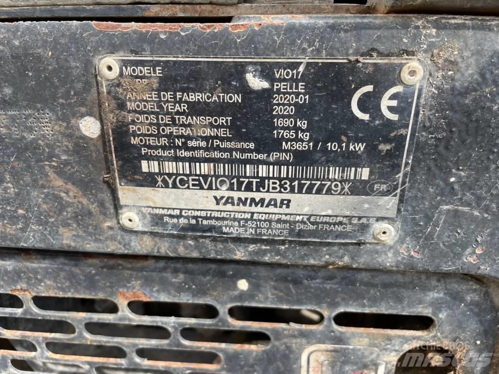 Yanmar Vio 17 U ミニ油圧ショベル 7t以下（ミニユンボ・ミニディガー）