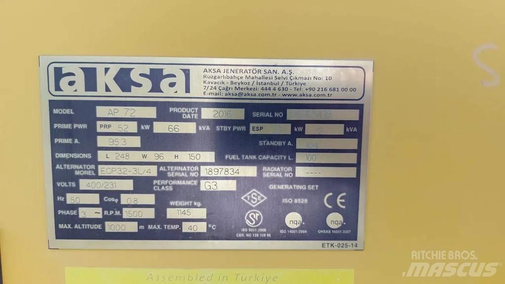 Perkins Aksa AP72 その他の発電機