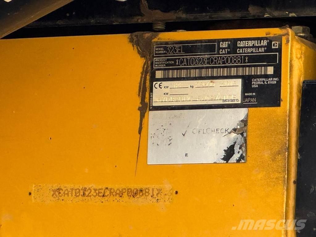 CAT 323EL 大型油圧ショベル12t以上（パワーショベル・ユンボ）