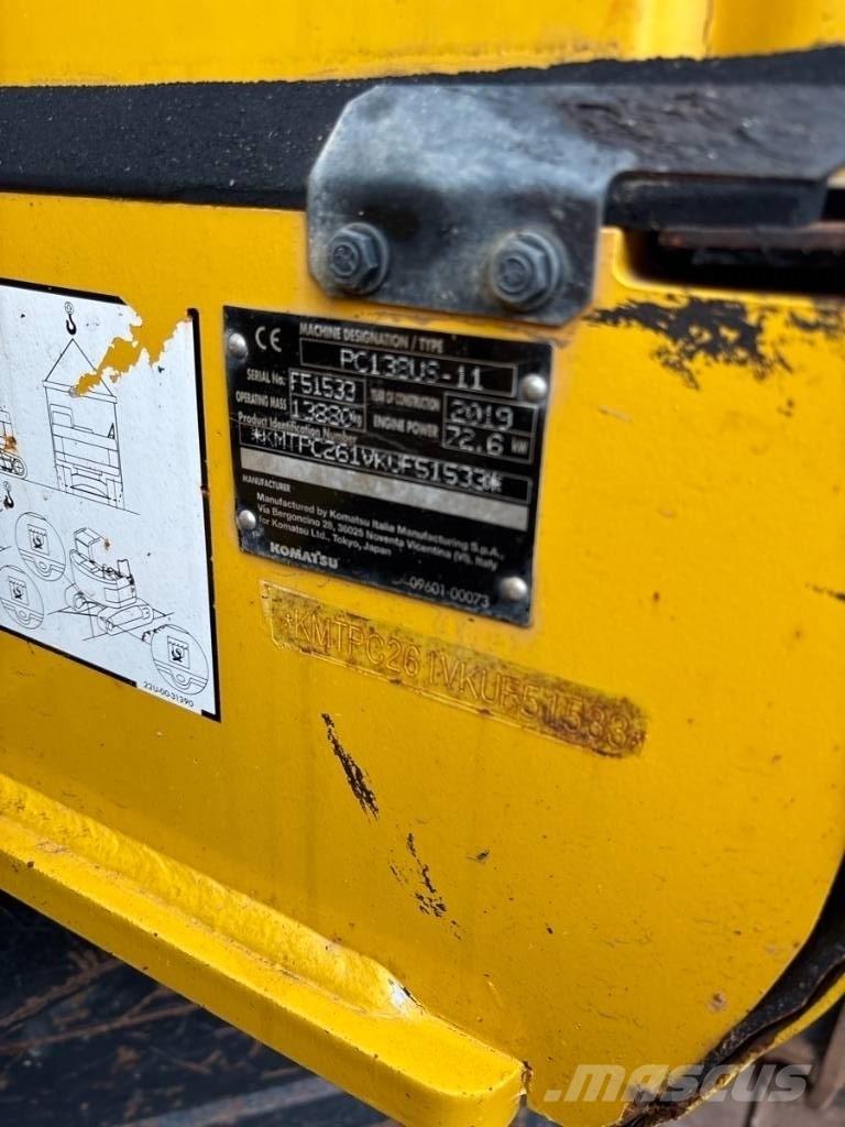 Komatsu PC 138 US-11 大型油圧ショベル12t以上（パワーショベル・ユンボ）