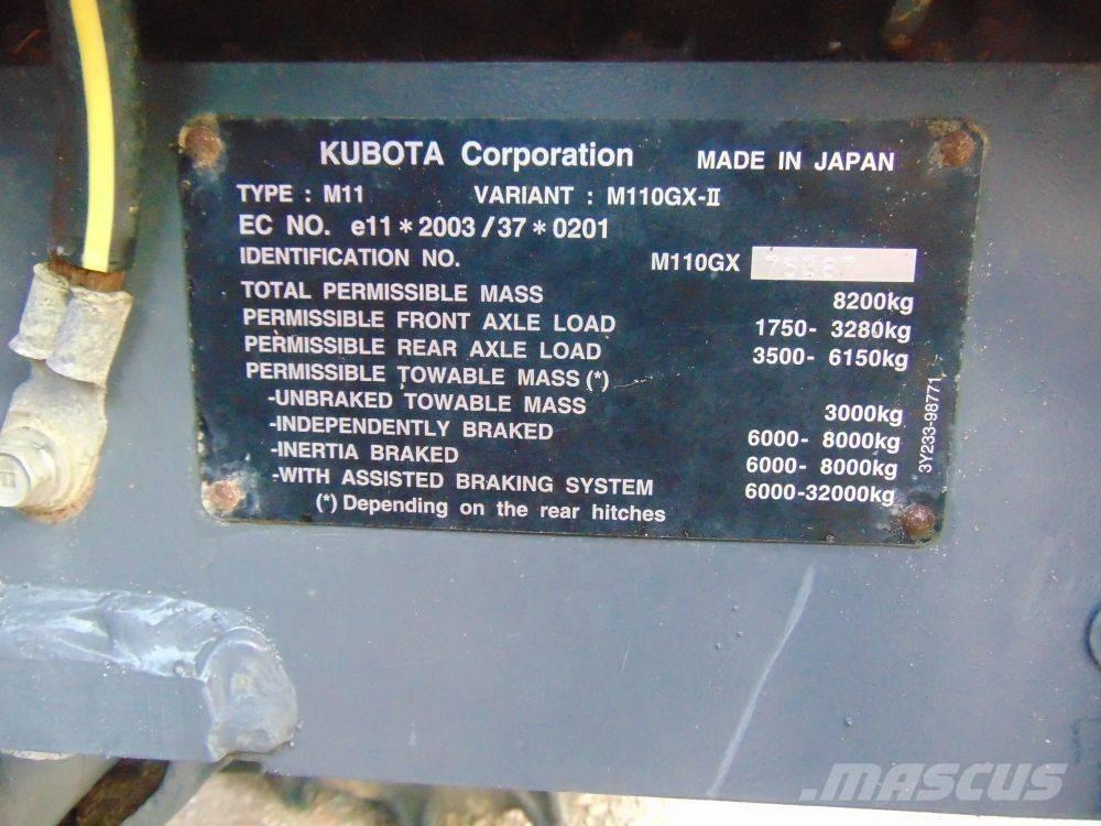 Kubota M 110 GX トラクター