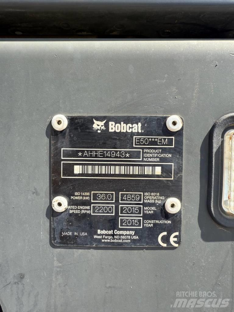 Bobcat E 50 EM ミニ油圧ショベル 7t以下（ミニユンボ・ミニディガー）