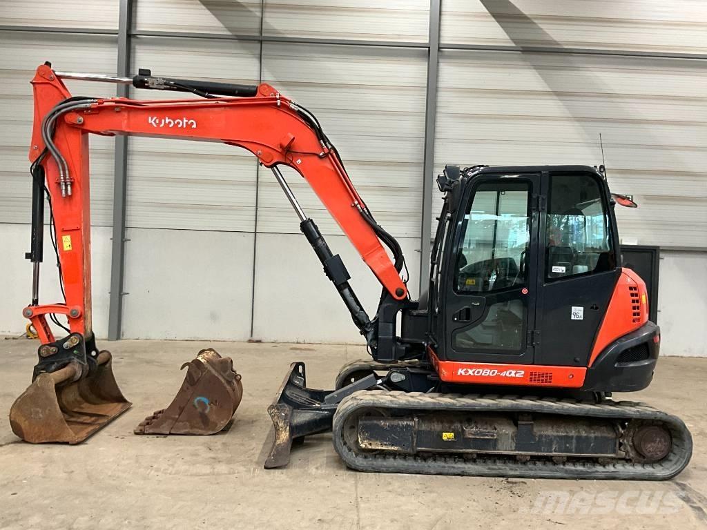 Kubota KX 080-4 A 2 中型油圧ショベル 7ｔ-12ｔ（ユンボ・パワーショベル・バックホー）
