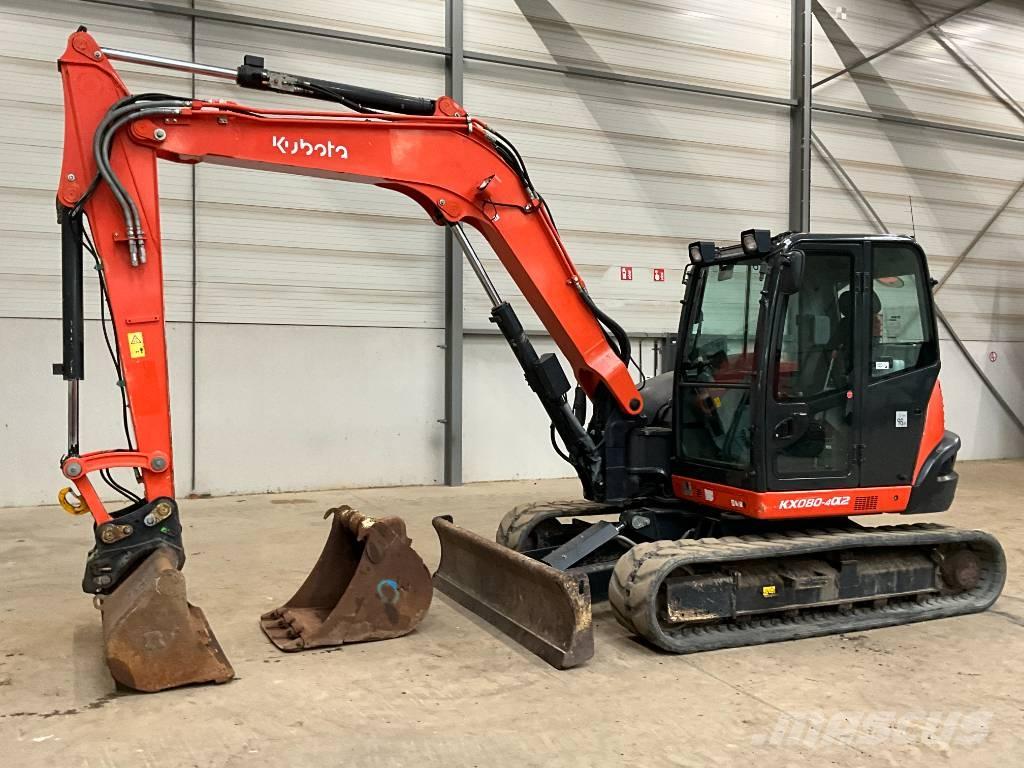 Kubota KX 080-4 A 2 中型油圧ショベル 7ｔ-12ｔ（ユンボ・パワーショベル・バックホー）