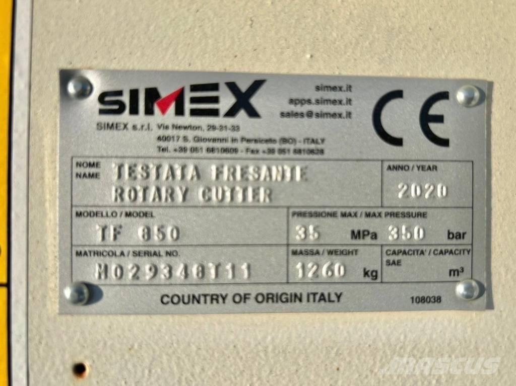 Simex TF850 トレンチャー