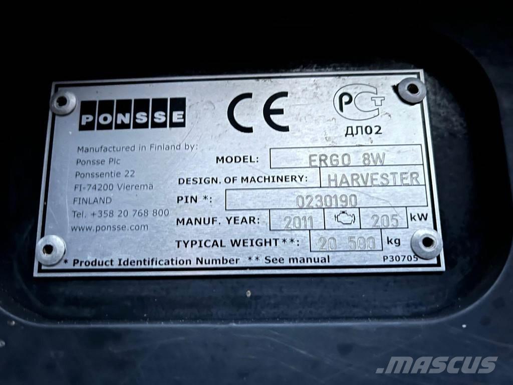 Ponsse Ergo 8W ハーベスター