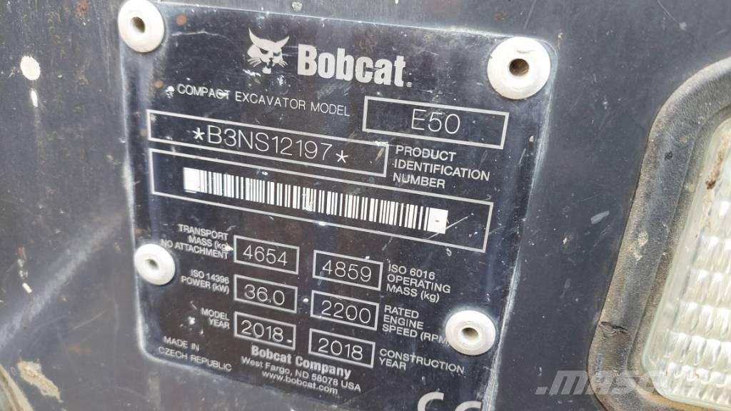 Bobcat E-50 BB-E50 大型油圧ショベル12t以上（パワーショベル・ユンボ）