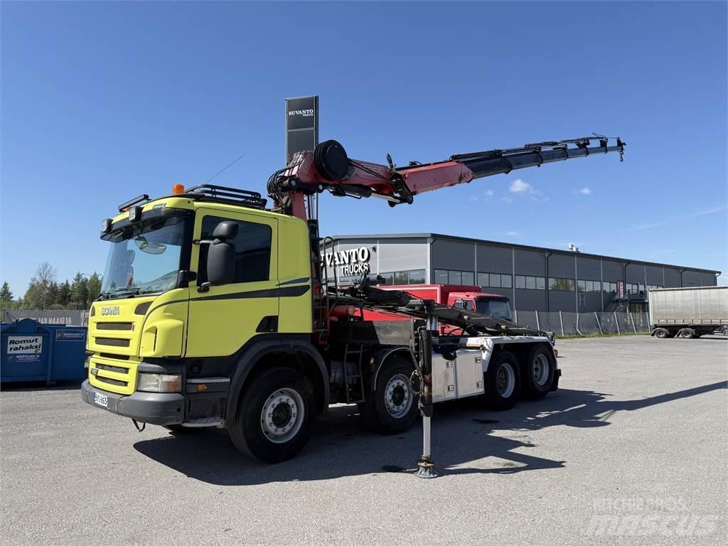 Scania P420 8X2 クレーントラック、ユニック車