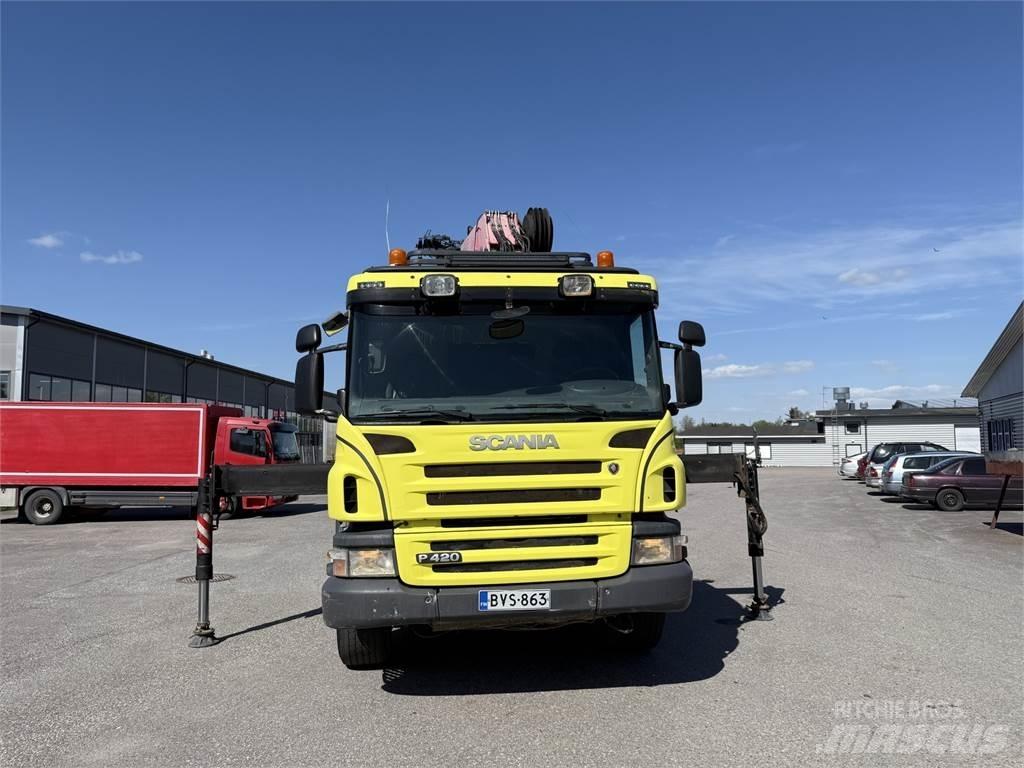 Scania P420 8X2 クレーントラック、ユニック車