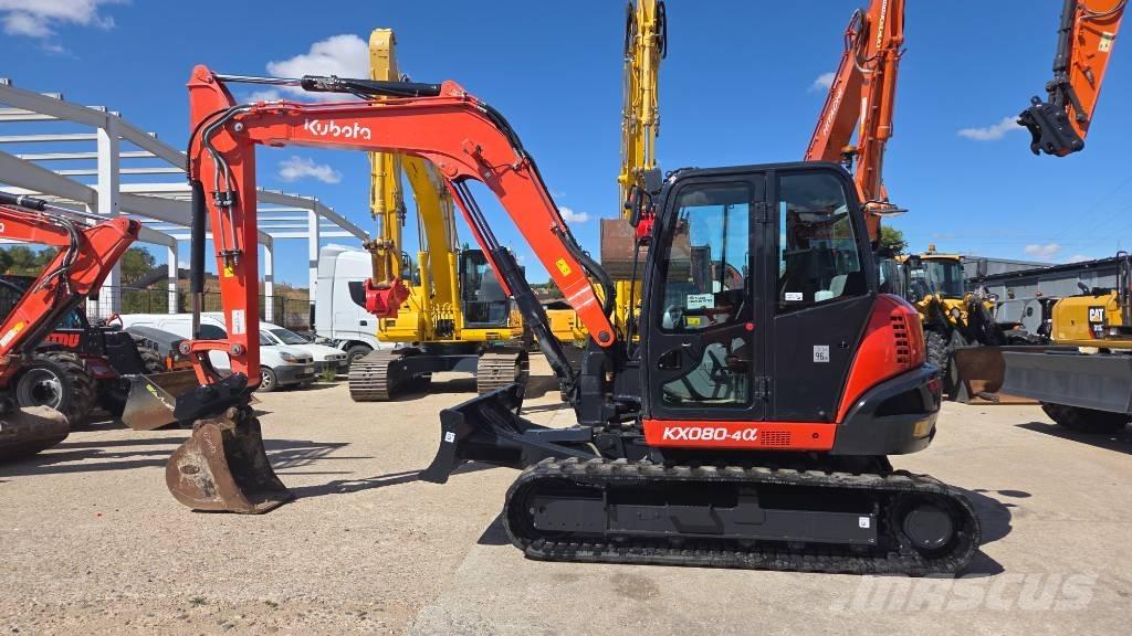 Kubota KX 080-4 中型油圧ショベル 7ｔ-12ｔ（ユンボ・パワーショベル・バックホー）