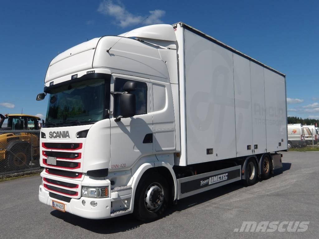 Scania R490 6x2 ボックスボディー、ウイング、箱車
