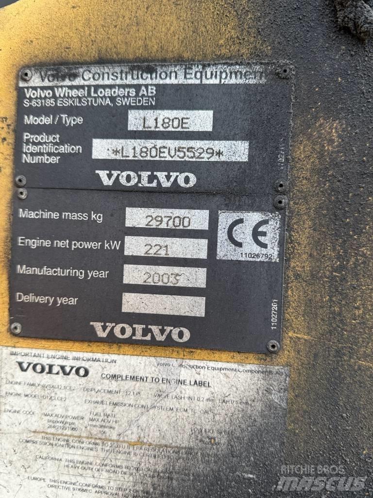 Volvo L 180 E ホイールローダー・タイヤショベル