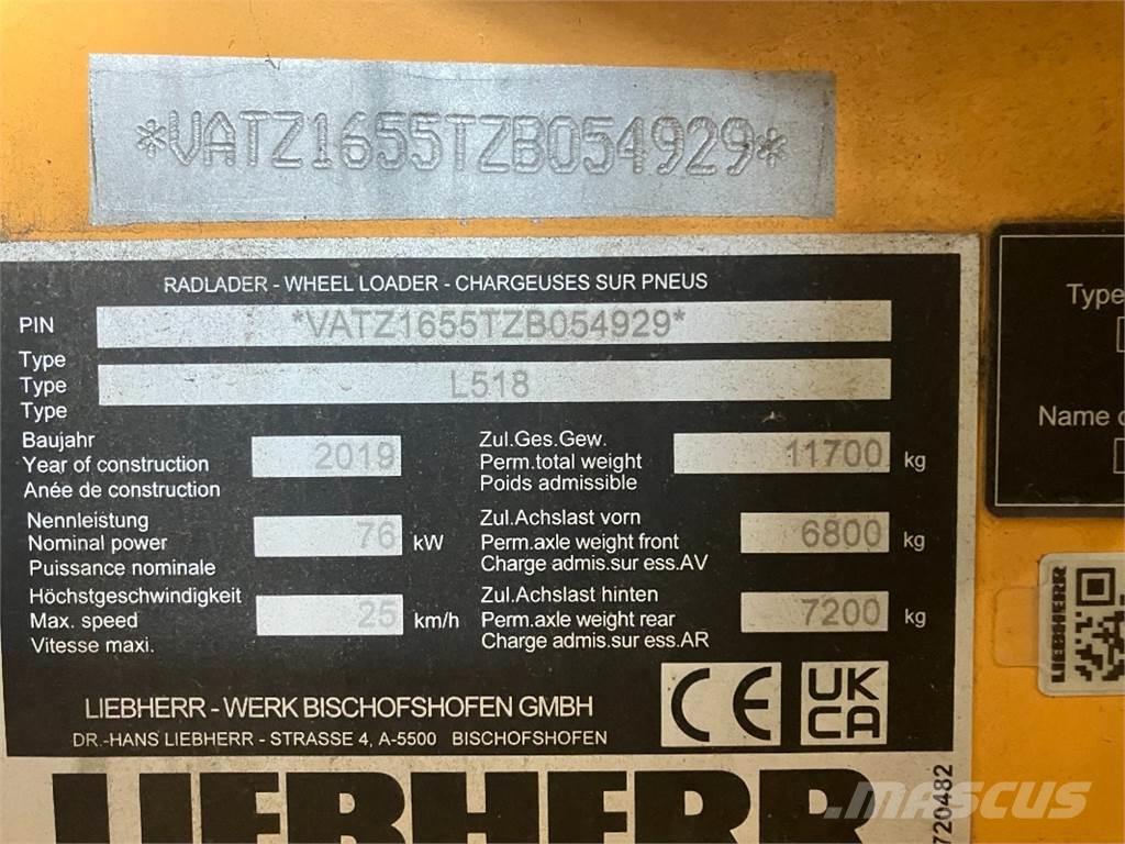 Liebherr L518 ホイールローダー・タイヤショベル