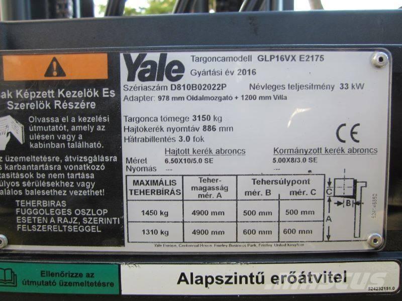 Yale GLP 16 VX LPGフォークリフト