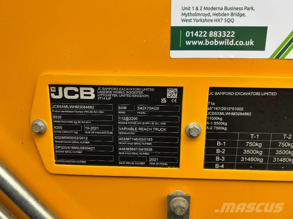 JCB 542-70 Agri Xtra 農業用テレハンドラー