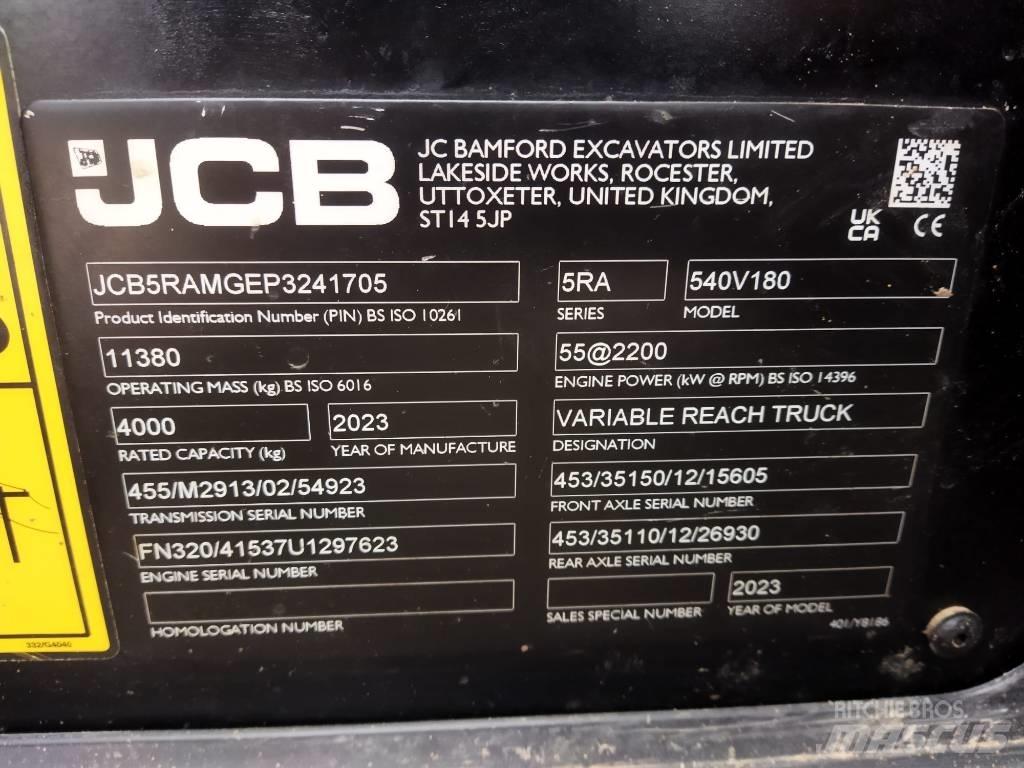 JCB 540.180 テレスコーピックハンドラー