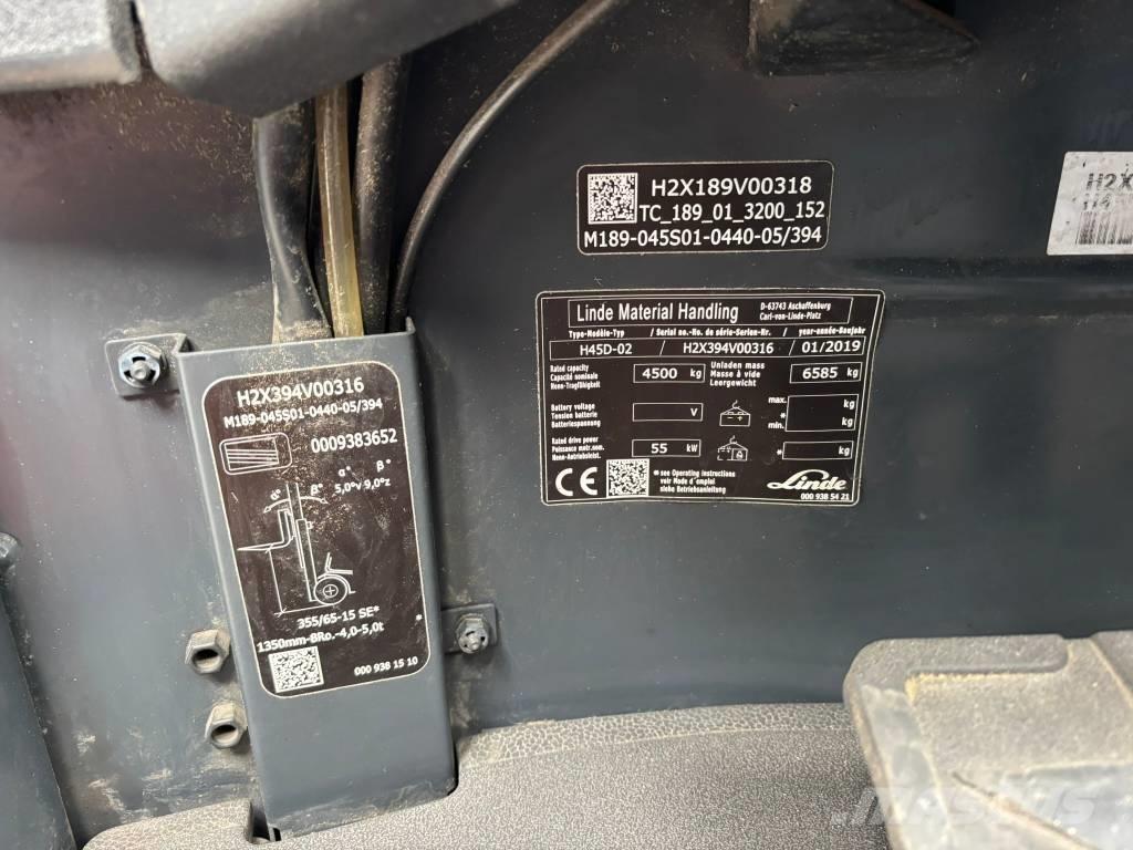 Linde H45D-02 EVO ディーゼル・軽油