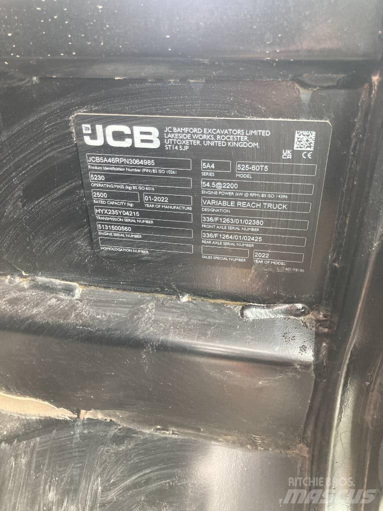 JCB 525-60 テレスコーピックハンドラー