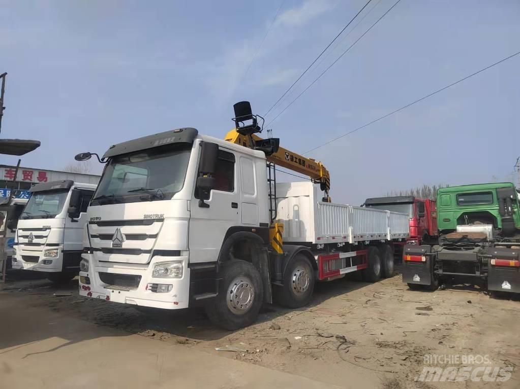 Howo 375 8X4 クレーントラック、ユニック車