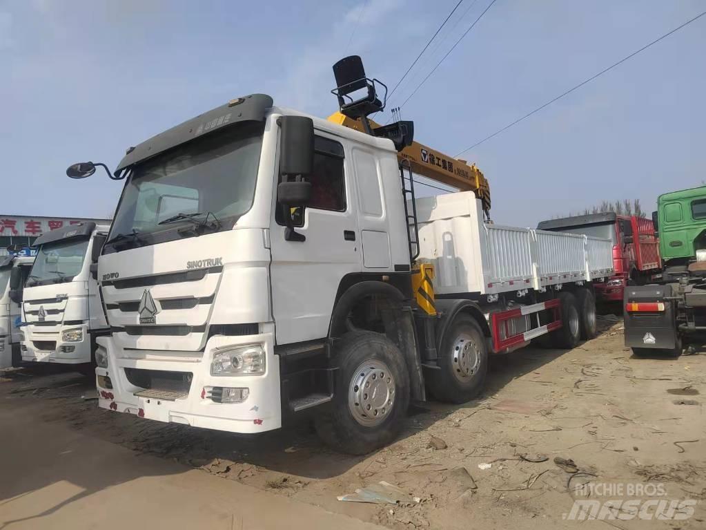 Howo 375 8X4 クレーントラック、ユニック車