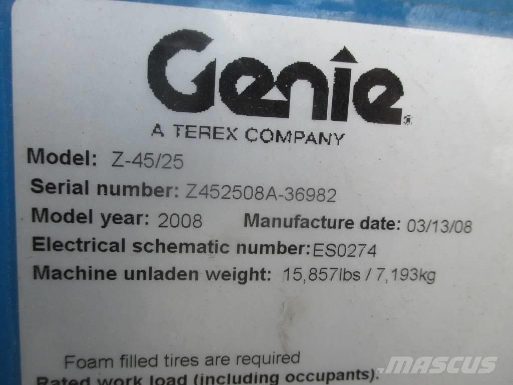 Genie Z 45/25 J DC ブームリフト　屈伸型