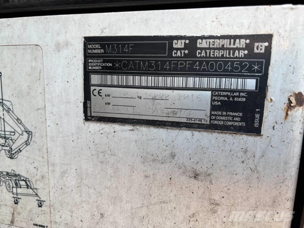 CAT m314f ホイール式油圧ショベル（パワーショベル・ユンボ・バックホー）