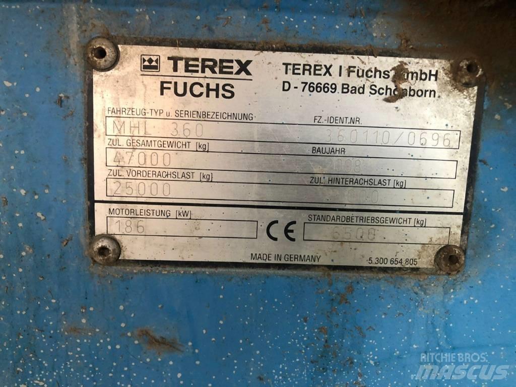 Terex Fuchs MHL 360 ホイール式油圧ショベル（パワーショベル・ユンボ・バックホー）