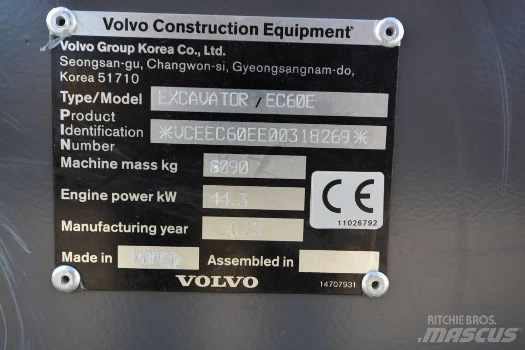 Volvo EC 60 E ミニ油圧ショベル 7t以下（ミニユンボ・ミニディガー）