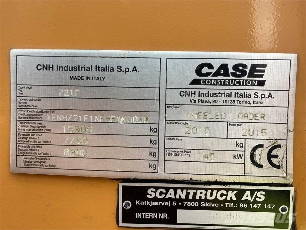 CASE 721F ホイールローダー・タイヤショベル
