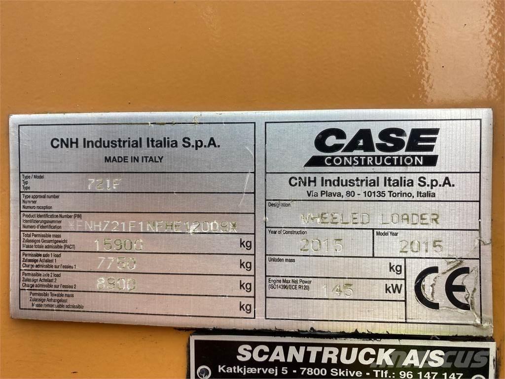 CASE 721F ホイールローダー・タイヤショベル