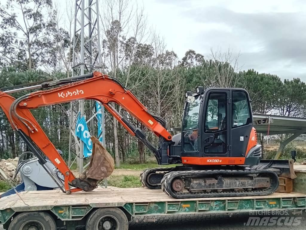 Kubota KX 080-4 中型油圧ショベル 7ｔ-12ｔ（ユンボ・パワーショベル・バックホー）