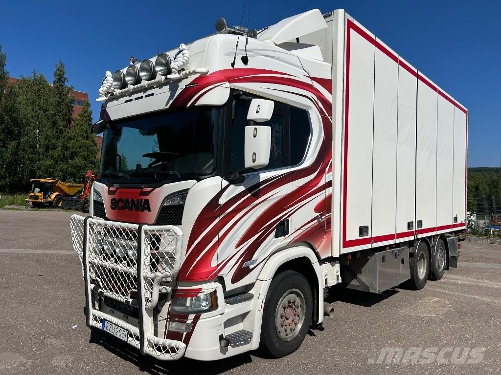 Scania R 650 6x2 ボックスボディー、ウイング、箱車