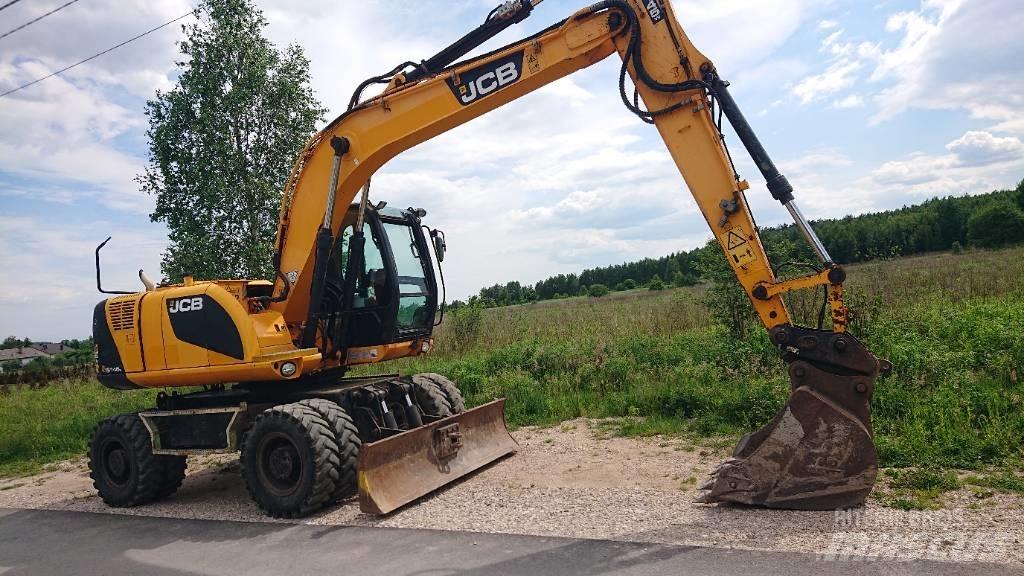 JCB JS 145 W ホイール式油圧ショベル（パワーショベル・ユンボ・バックホー）