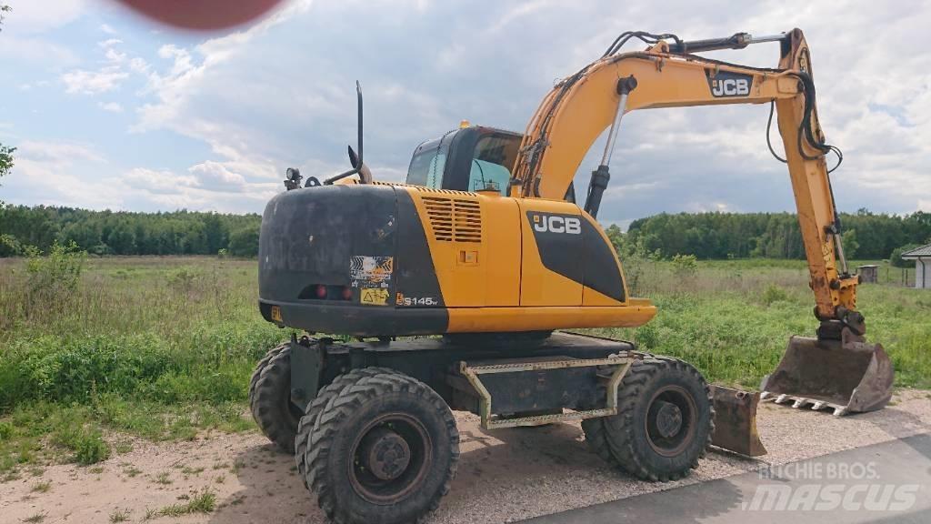 JCB JS 145 W ホイール式油圧ショベル（パワーショベル・ユンボ・バックホー）
