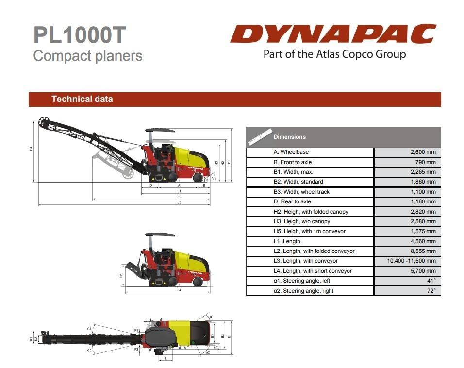 Dynapac PL1000T アスファルトコールドミリングマシーン