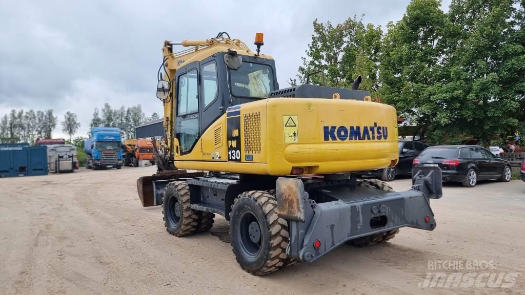 Komatsu PW 130-7K ホイール式油圧ショベル（パワーショベル・ユンボ・バックホー）